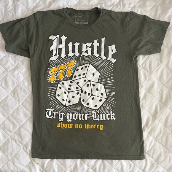 Hustle Graphic Tee - Green - Picture 1 of 3